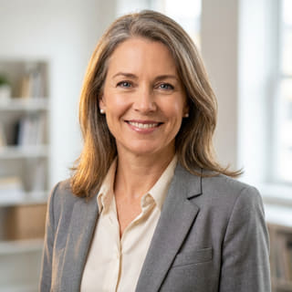 Sarah Coleman, als Chief Financial Officer bei Teilprägur aufgeführt, auf einem Profilbild
